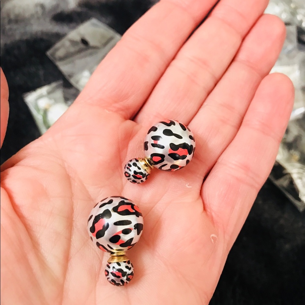 Anima print Brand new never worn earrings.